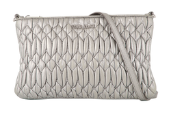 Matelasse Quilted Crossbody, Leather, Silver, MIT, S, 2*